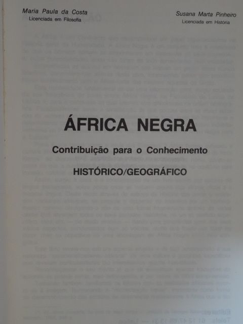 África Negra de Maria Paula da Costa