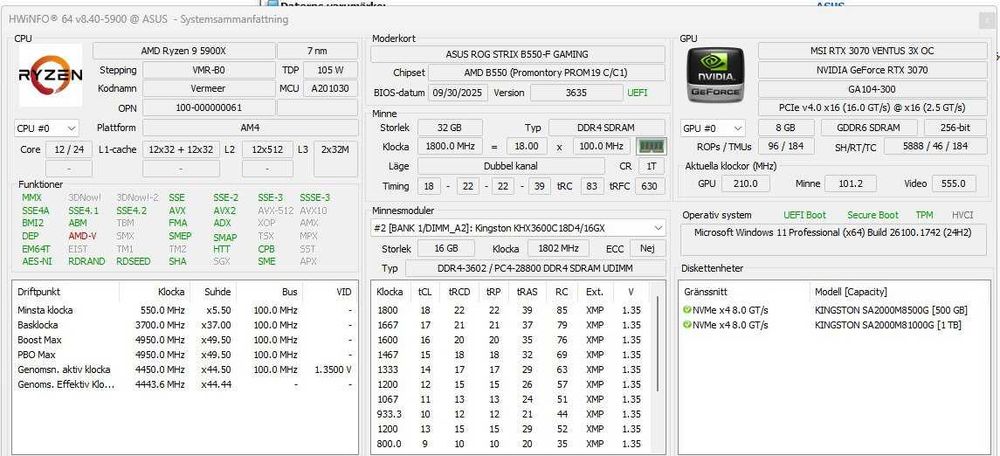 Ігровий системник R9-5900X / RTX3070 / 32DDR4 / SSD 1,5GB Гарантія