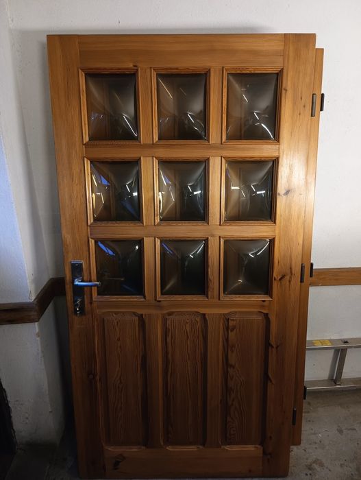 Drzwi drewniane zewnętrzne 104x202cm