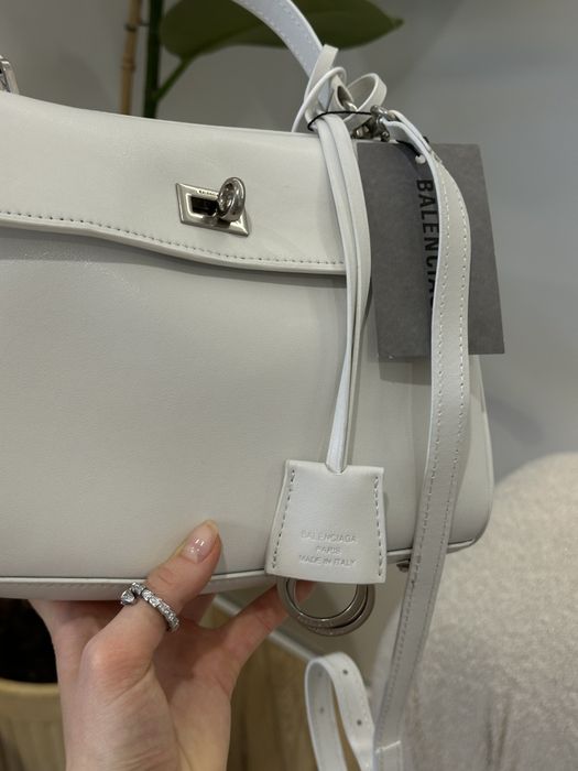 Сумка жіноча Balenciaga Rodeo Mini White/Silver 23"