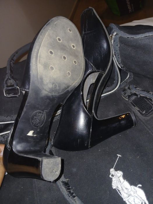 Sapatos Confort pretos