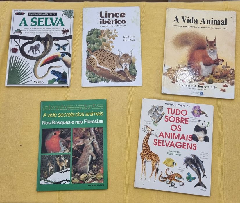 Lote Livros Vida Animal vários