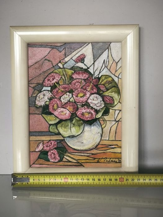 Obraz martwa natura sygnowany bukiet polski