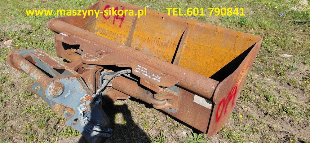 OilQuick 70/55 łyżka skarpówka uszkodzona Verachtert Lehnhoff