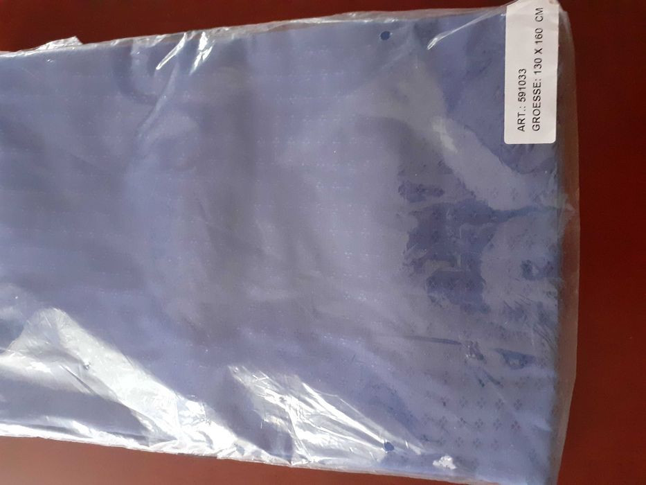 obrus bawełniany 130x160 granatowy
