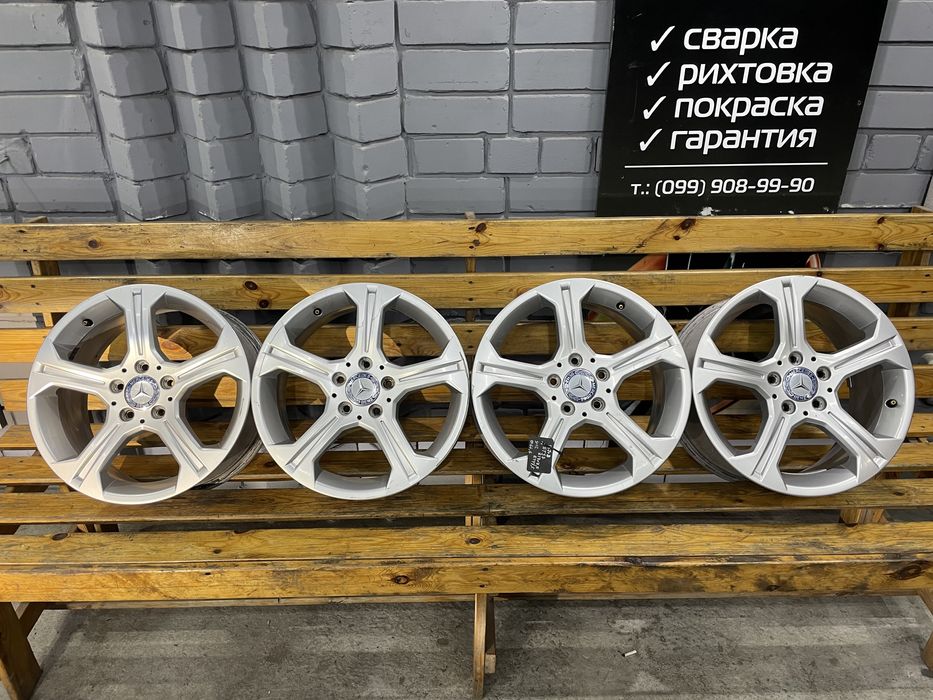 99 Оригинальные литые разноширокие диски Mercedes GLC 5/112 r17