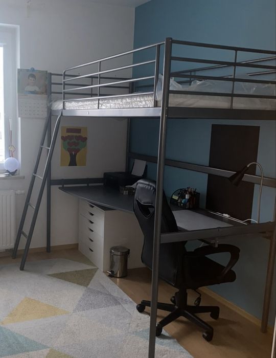 Lóżko ikea antresola
