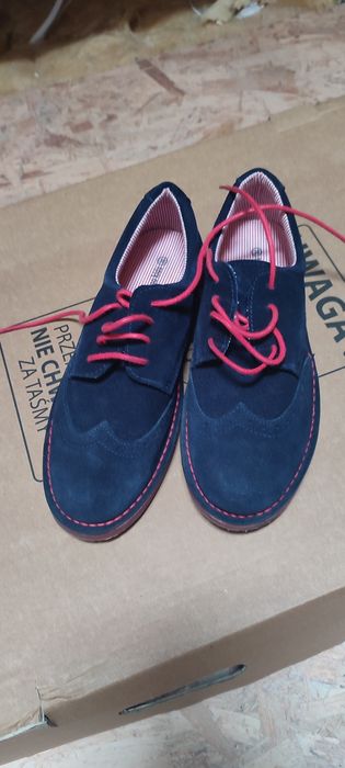 Buty skóra zamsza dla chłopca