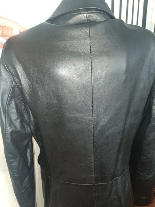 Плащ женский кожаный