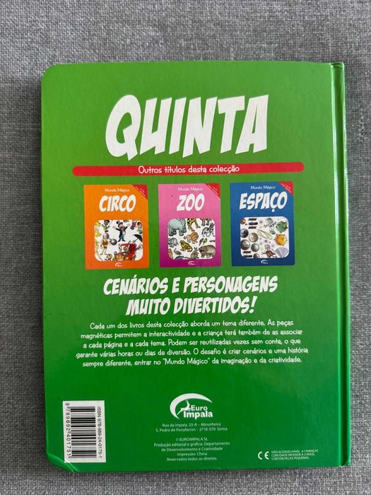 Livro - Quinta Mundo Mágico - Peças magnéticas