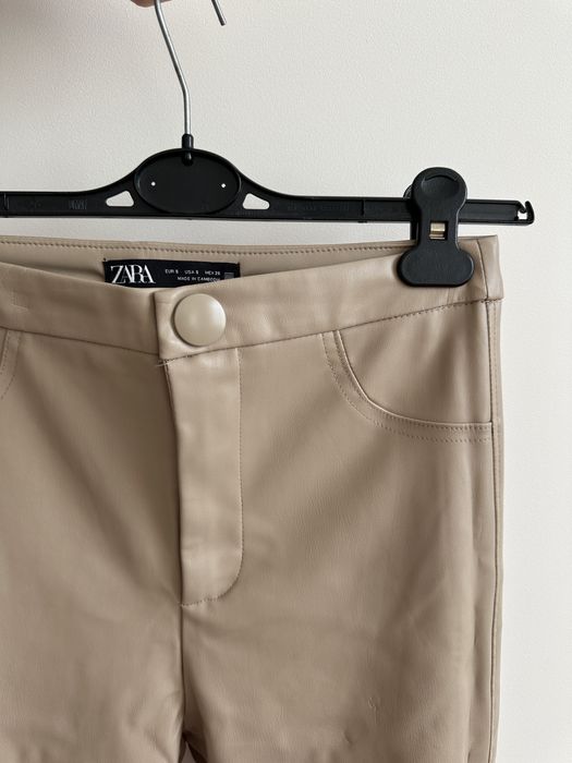 Штани з екошкіри zara