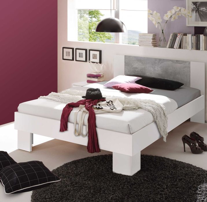 Łóżko podwójne drewnopodobne łóżka 140x200 Martina