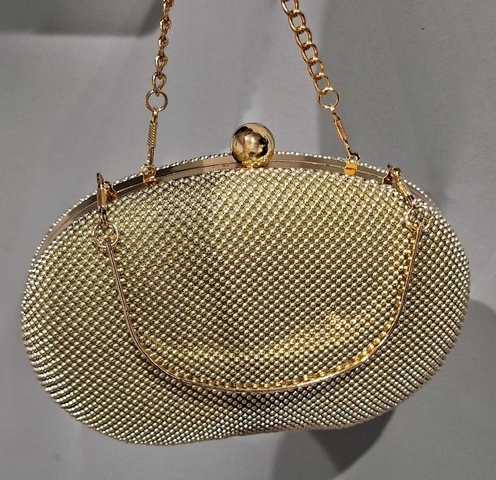 Złota Torebka Kopertówka - NOWA !!!