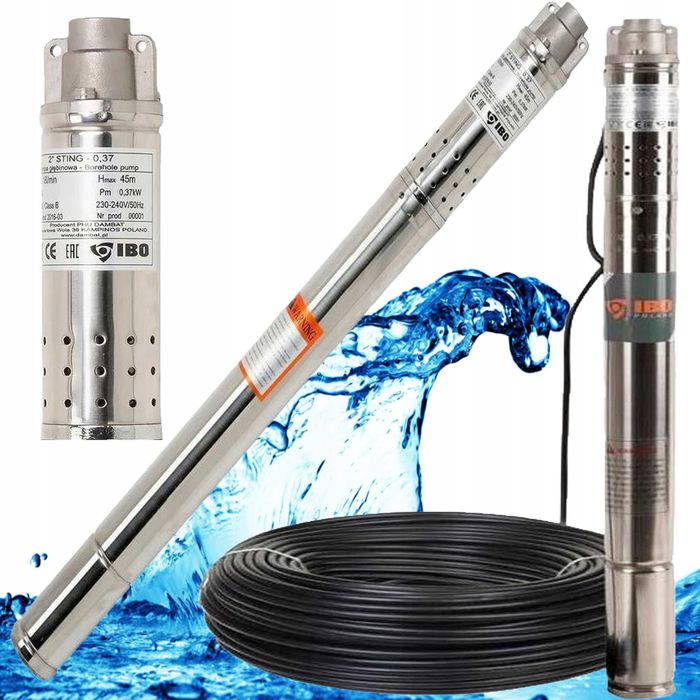 Pompa głębinowa 2" STING-0,37 230V IBO 18L/min 370W Nowość!
