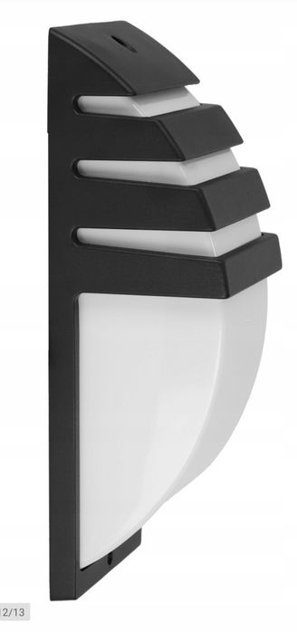 Lampa, Kinkiet elewacyjny czarny  LED 1x E27