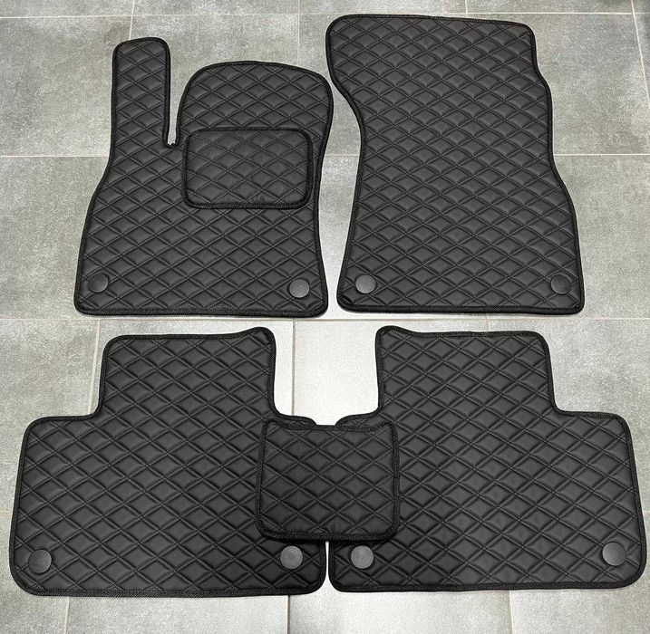 Коврики із екошкіри для Ауді\ Q4 e-tron\ e-tron\ Q7\ Q5\ Q8\ еко кожа