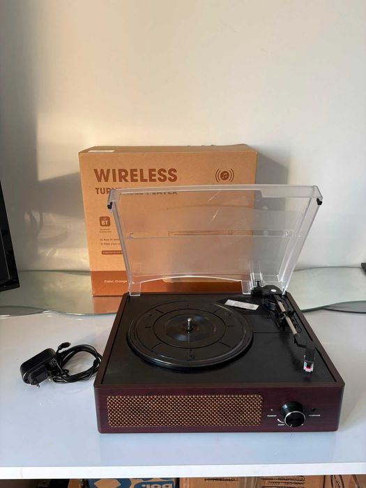 Gira-discos Wireless/Bluetooth NOVO