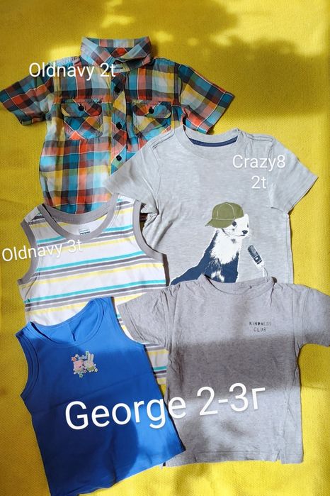 Регланы, футболки на мальчика 2-3года