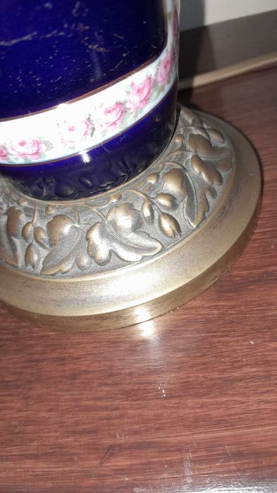 CANDEEIRO EM PORCELA DE LIMOGES DO SEC XIX IMPECÁVEL