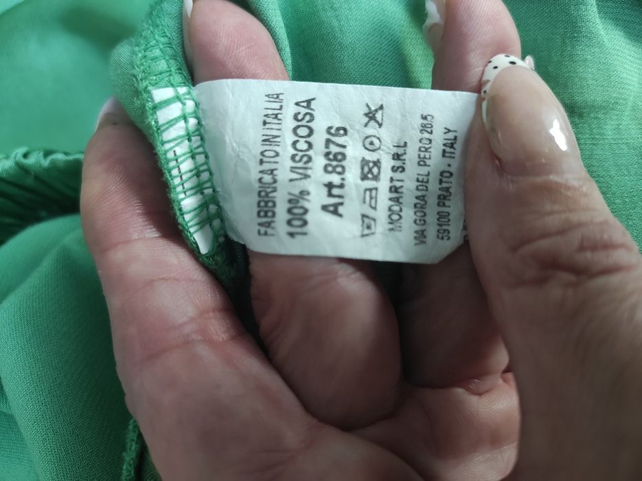 Spodnie z szerokimi nogawkami wiskoza r.2XL.