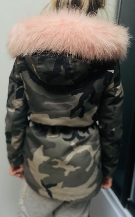 Płaszcz zimowy moro MAMA and CÓRKA x2