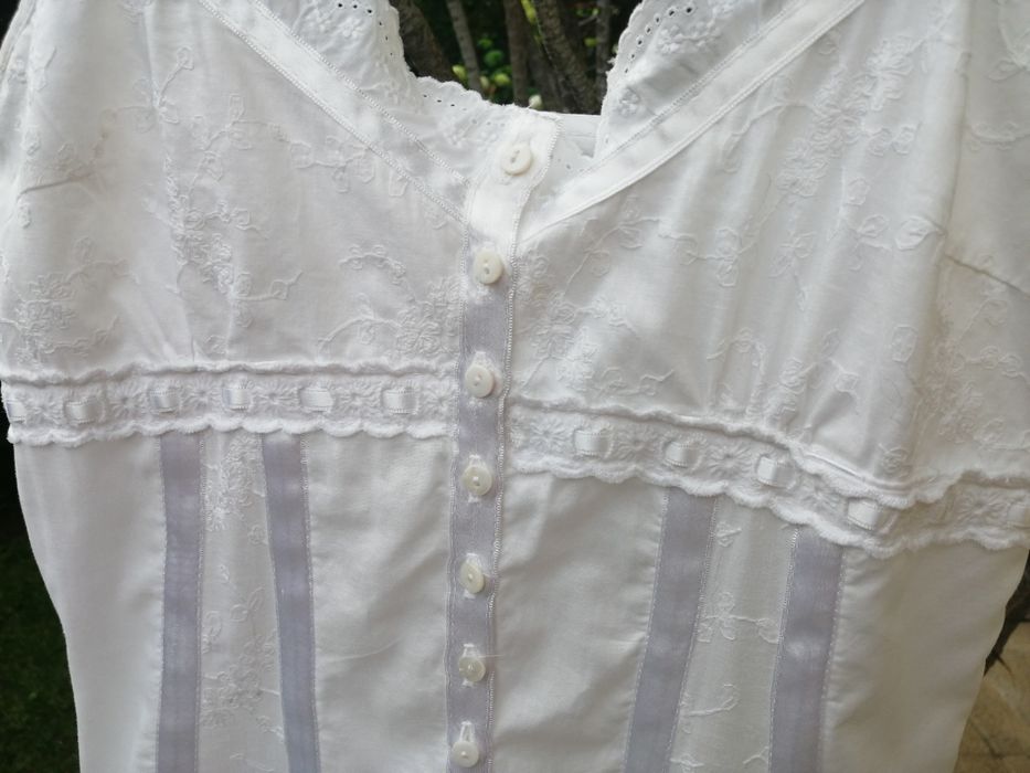 Vestido Ana Sousa, 34, branco, alças, de verão
