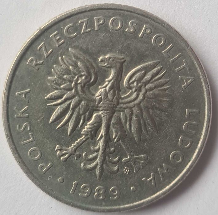20zł z 1989 roku PRL OBIEGOWA ORYGINALNA Moneta. Polska