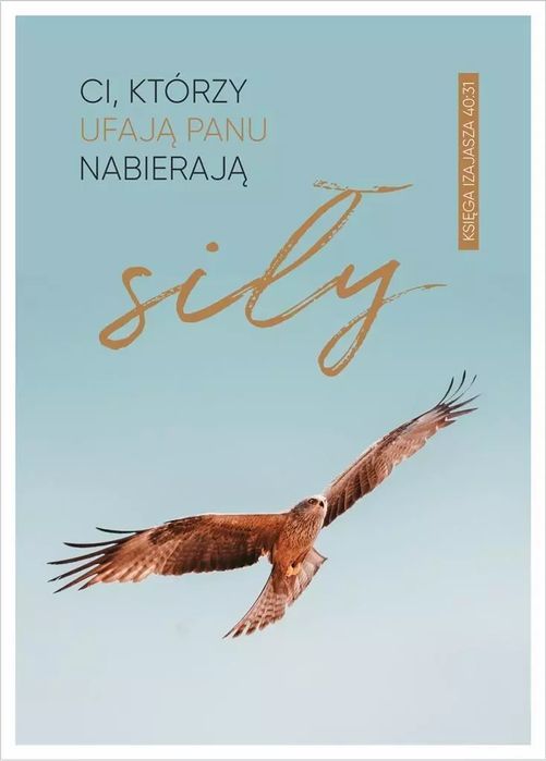 Kartka Ci, którzy ufają Panu nabierają siły. Życie i misja