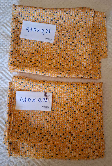 Retalhos / Tecidos de Crepon e Seda