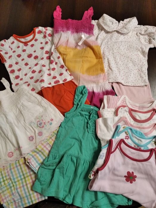 Ubranka letnie r.74 dziewczynka