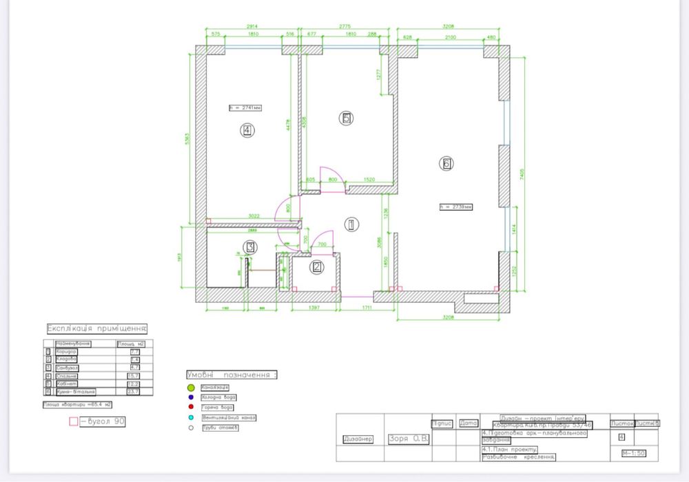 Варшавський Плюс 66м2 дизайнерський ремонт Виноградар Подільський р-н