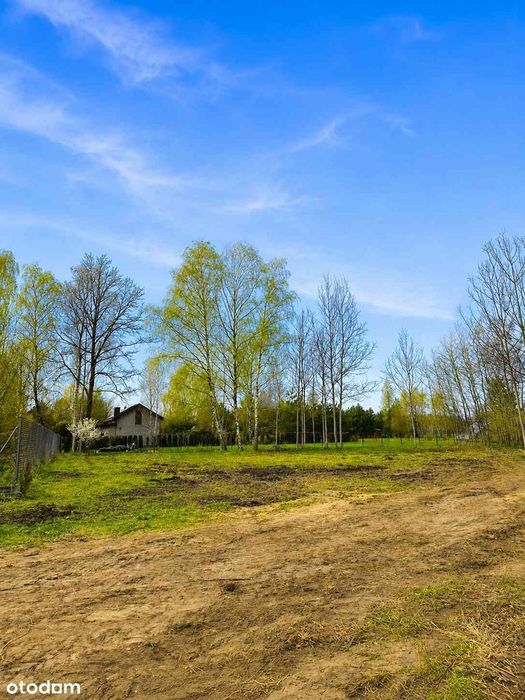 Działka budowlana pod Pabianicami Chechło Drugie 1500m pod lasem