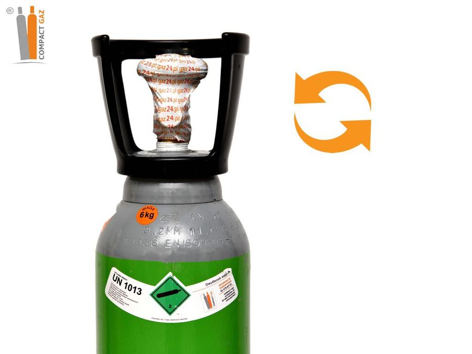 Dwutlenek węgla, CO2, butla, wymiana pustej na pełną - również dowóz
