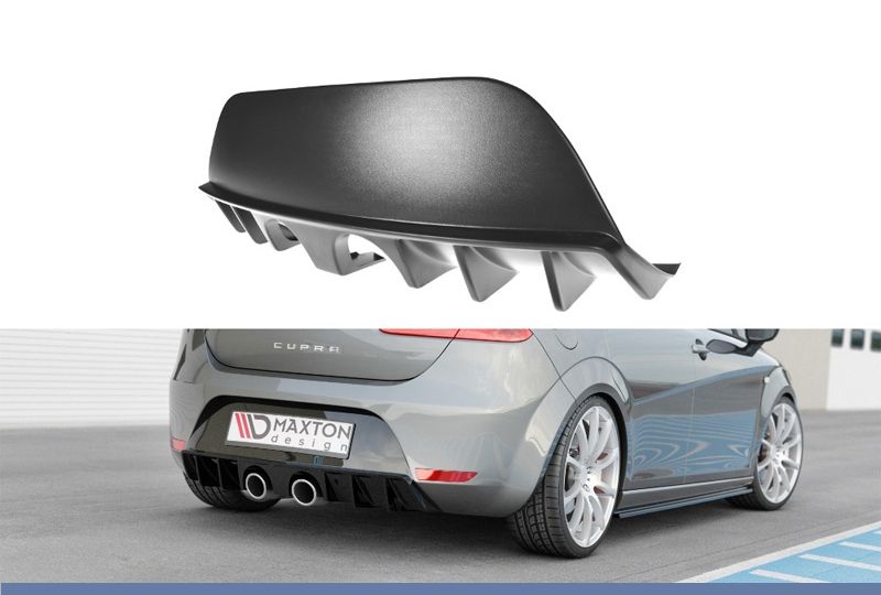 DIFUSOR TRASEIRO SEAT LEON 1P 2005-2012 PRETO FOSCO