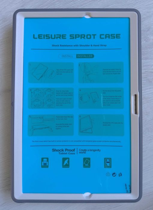 Pancerne etui case obudowa do Samsung Tab A8 X200 10.5 cala szare