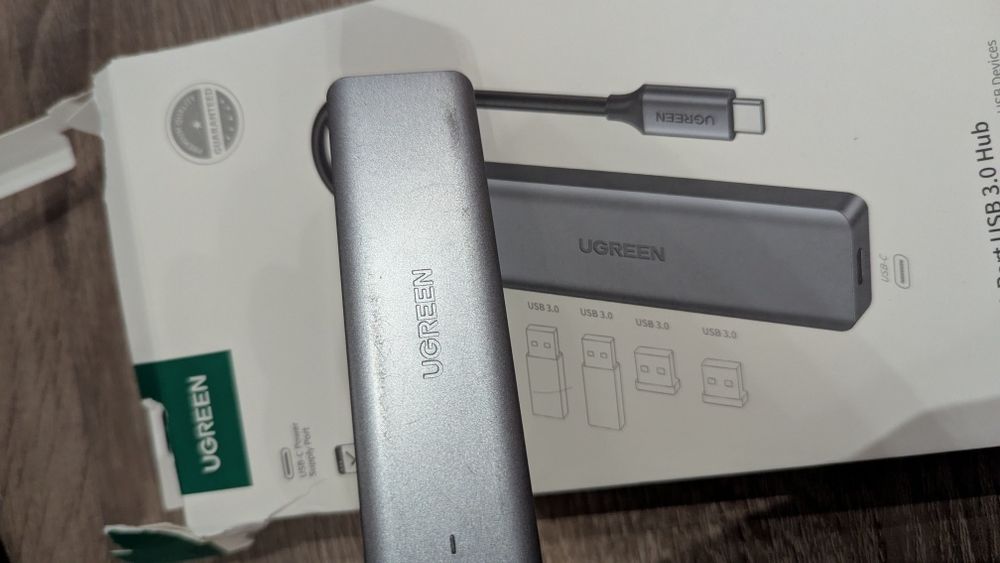 USB-хаб Ugreen CM219 USB Type-C 4 in 1