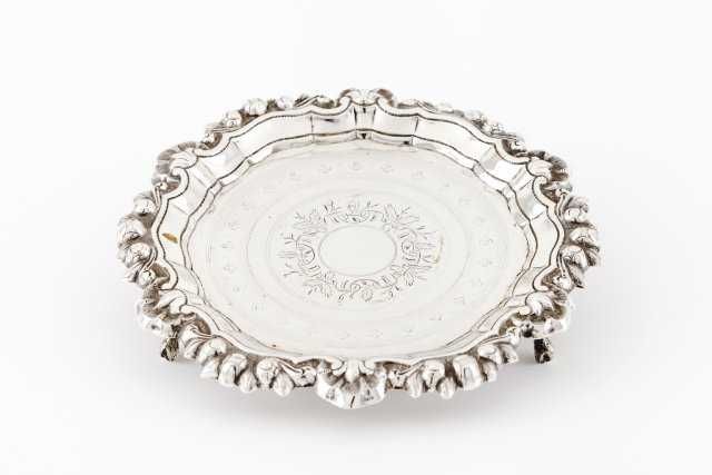 Salva Redonda em Prata Porto Coroa