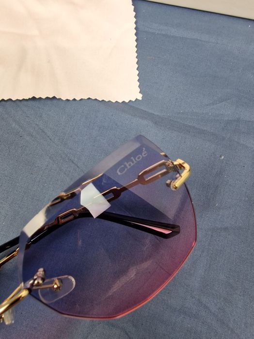 okulary przeciwsłoneczne Chloe damskie premium komplet