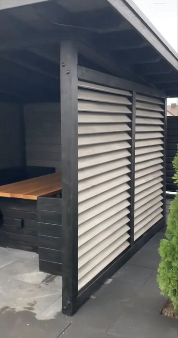 Посилені механізми поворотні ВудБразерс, садові жалюзі, вуличні жалюзі