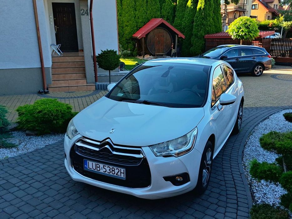 Citroën DS4, Salon Polska, Full Opcja, Biała Perła, Skóra,