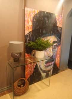 Mesa - Aparador de Vidro 90x90x40cm