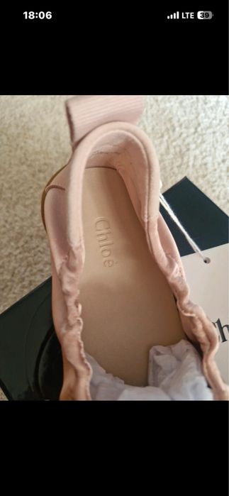 Baleriny satynowe Chloe