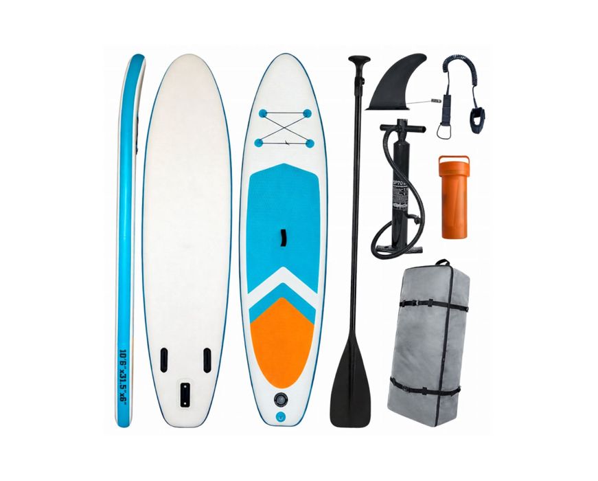 SUP Deska Pompowana 320cm 220kg Paddle Board Stand Up Do Pływania Wiosło Pompka Plecak Zestaw Akcesoria