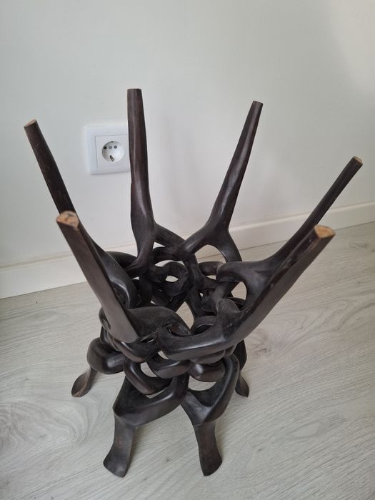 Mesa de centro em pau preto de Angola