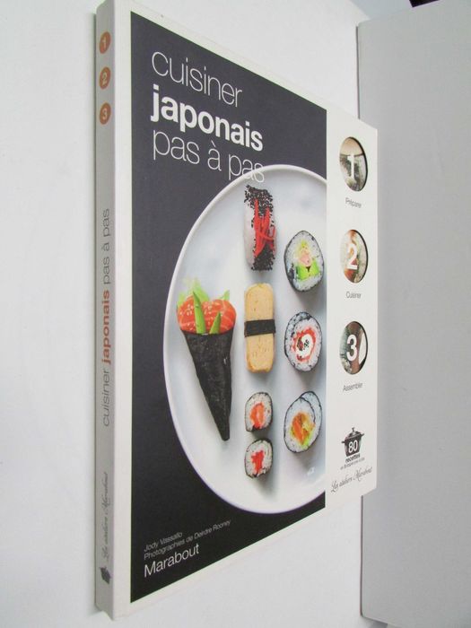 Livro culinária Japão: "Cuisiner japonais pas à pas" de Jody Vassallo