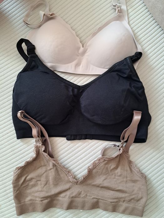 Biustonosze do karmienia x3 zestaw S 75B