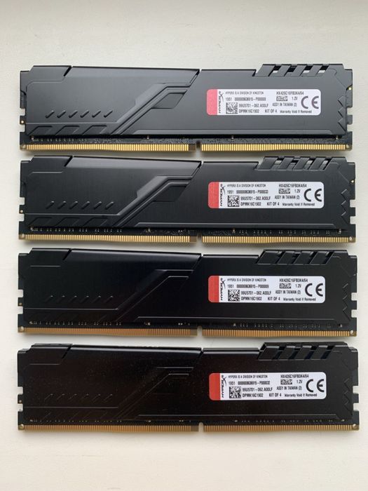 Оперативна пам'ять Kingston Fury DDR4-2666 64 GB 4x16