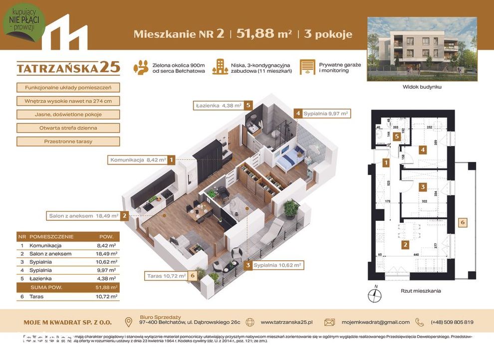 Zamieszkaj w ciszy z widokiem na zieleń