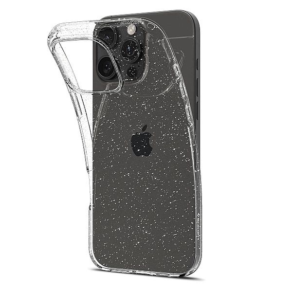 Etui Spigen Liquid Crystal na iPhone 16 Pro - przezroczysto-brokatowe