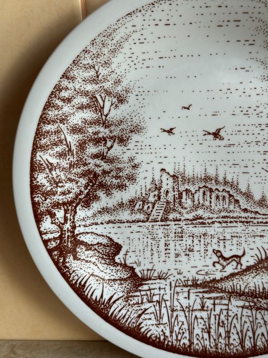 Talerz ozdobny z porcelany Wawel